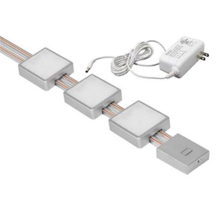 Jesco 18 in. Dimmable White Radianz Track KIT-RZ-T18-SQ3-30-WH